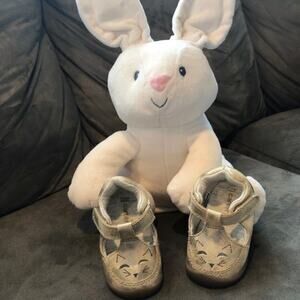 Carter’s Gold Crawling Shoes, Layla Infant Girl, 2